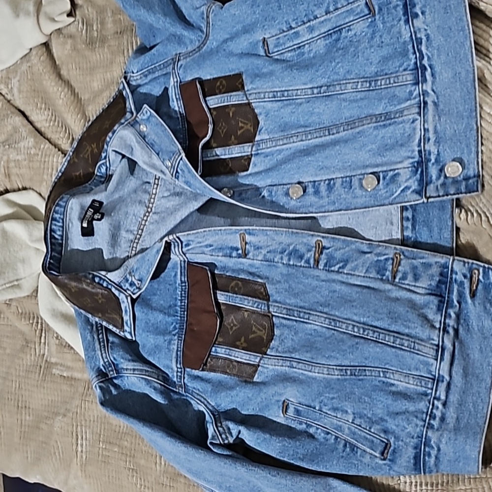 Missguided Custom Jacket With Lv Patchwork - image 1